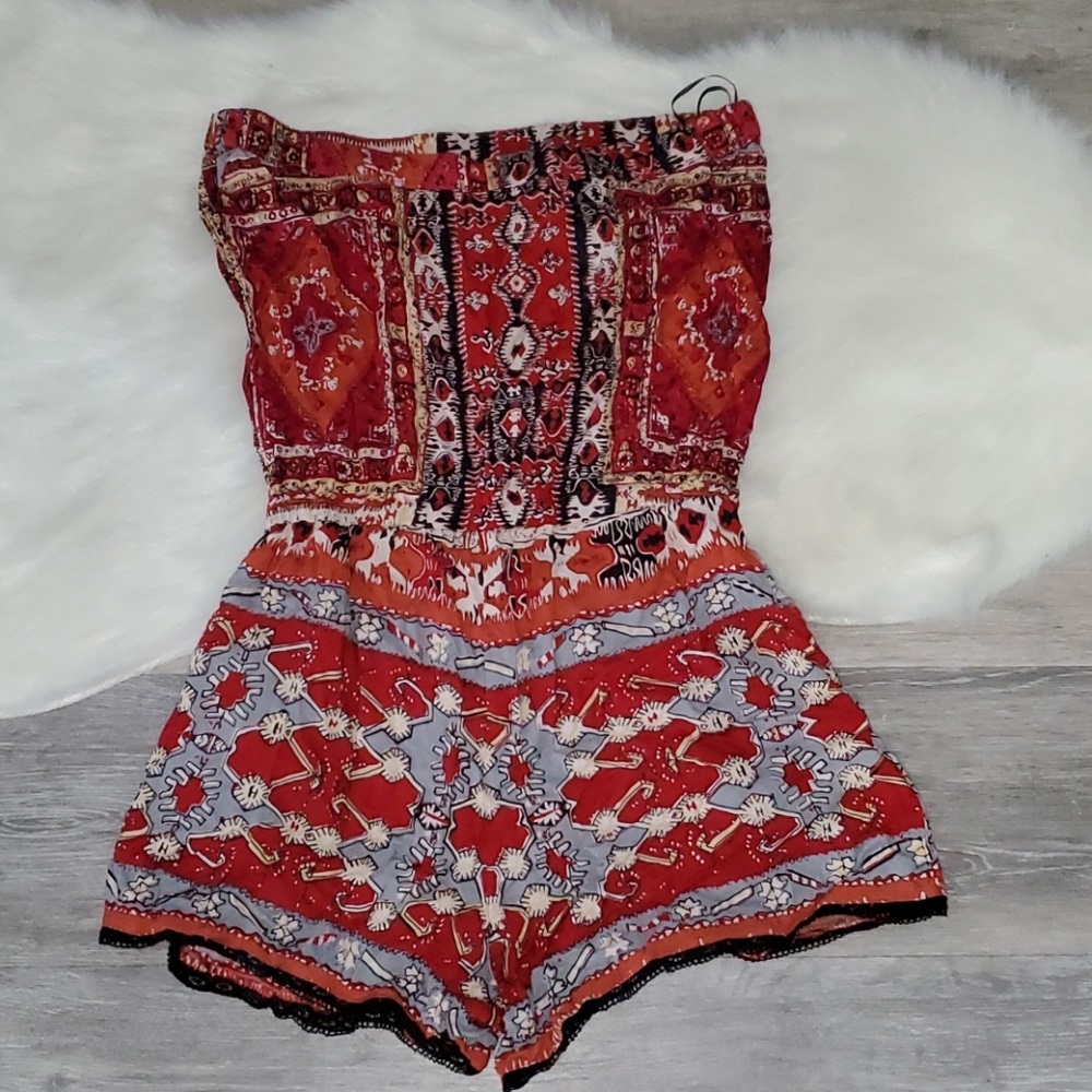 ‼️**5 for 10 Angie Bohemian Shorts Romper**‼️ - Picture 3 of 3